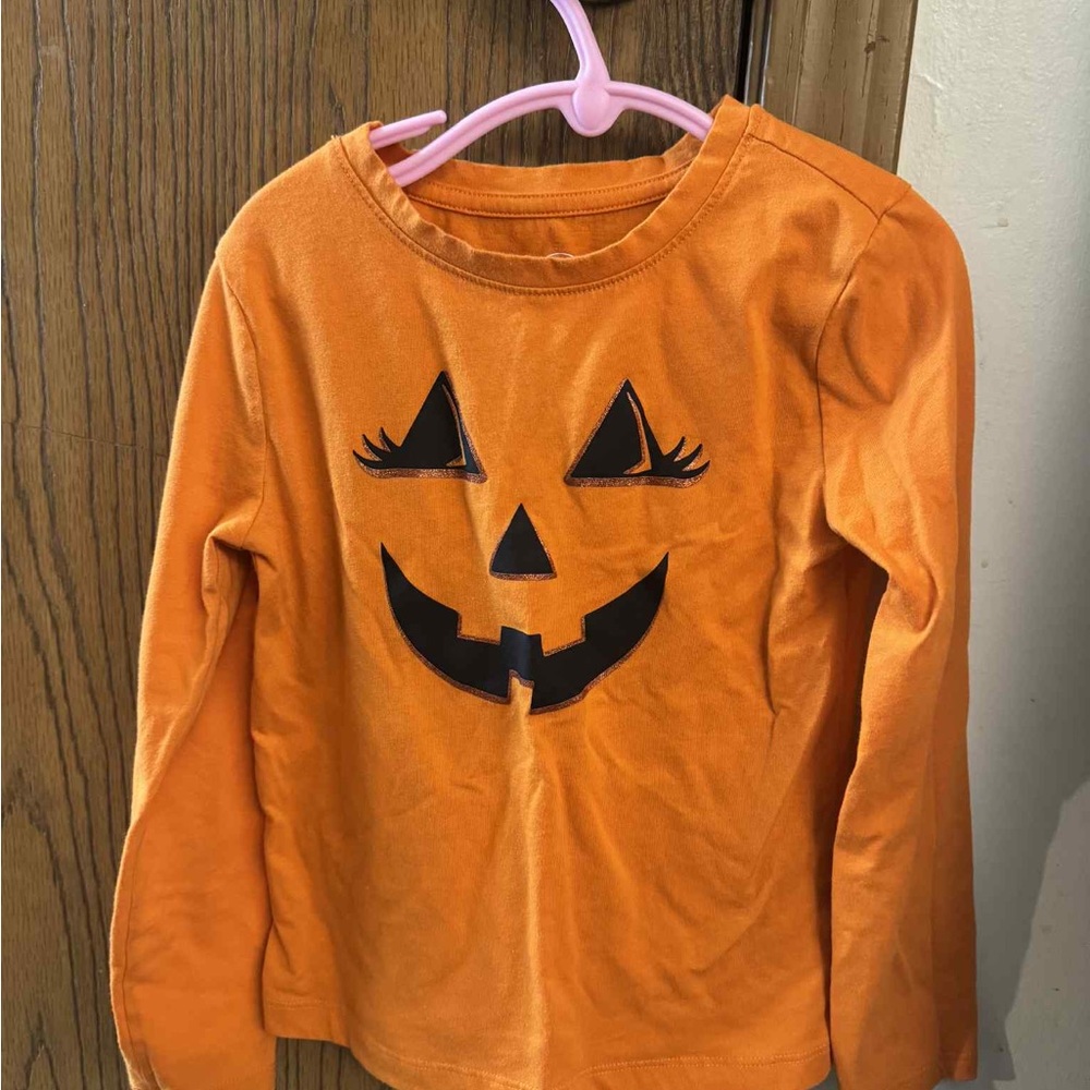 Wonder Nation Girls Pumpkin Top